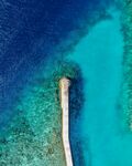 海上栈桥 碧海蓝天美景