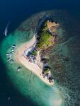 美丽海岛俯瞰图