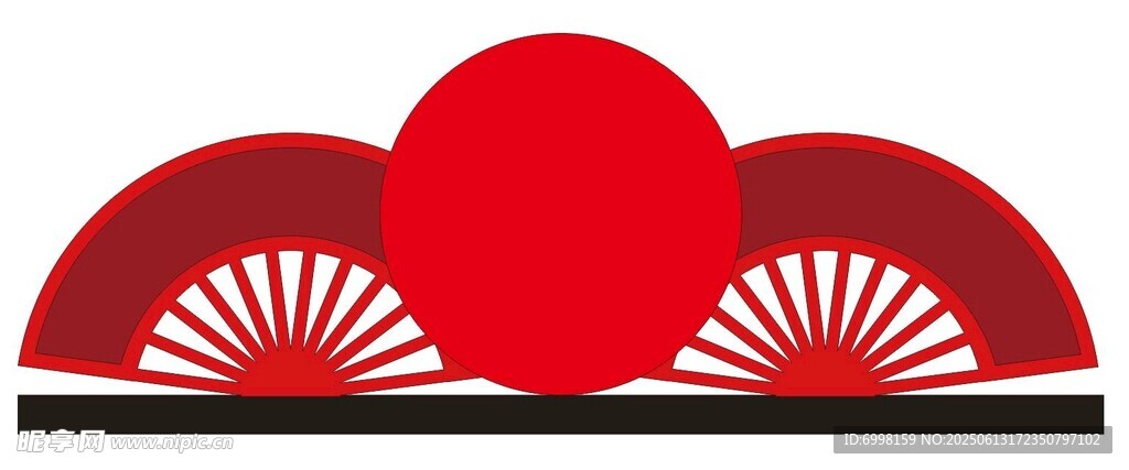 扇形宣传栏
