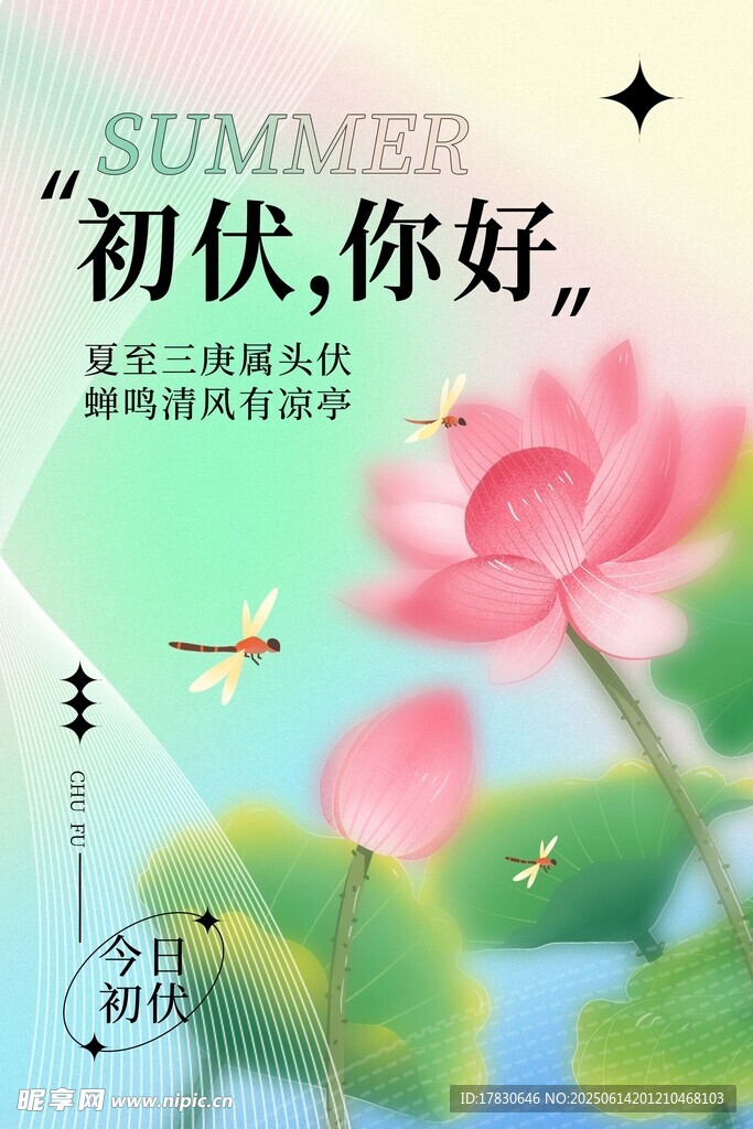 三伏天海报