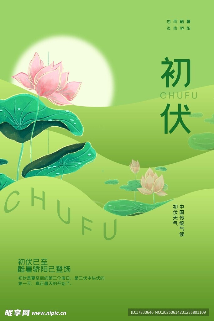 三伏天海报