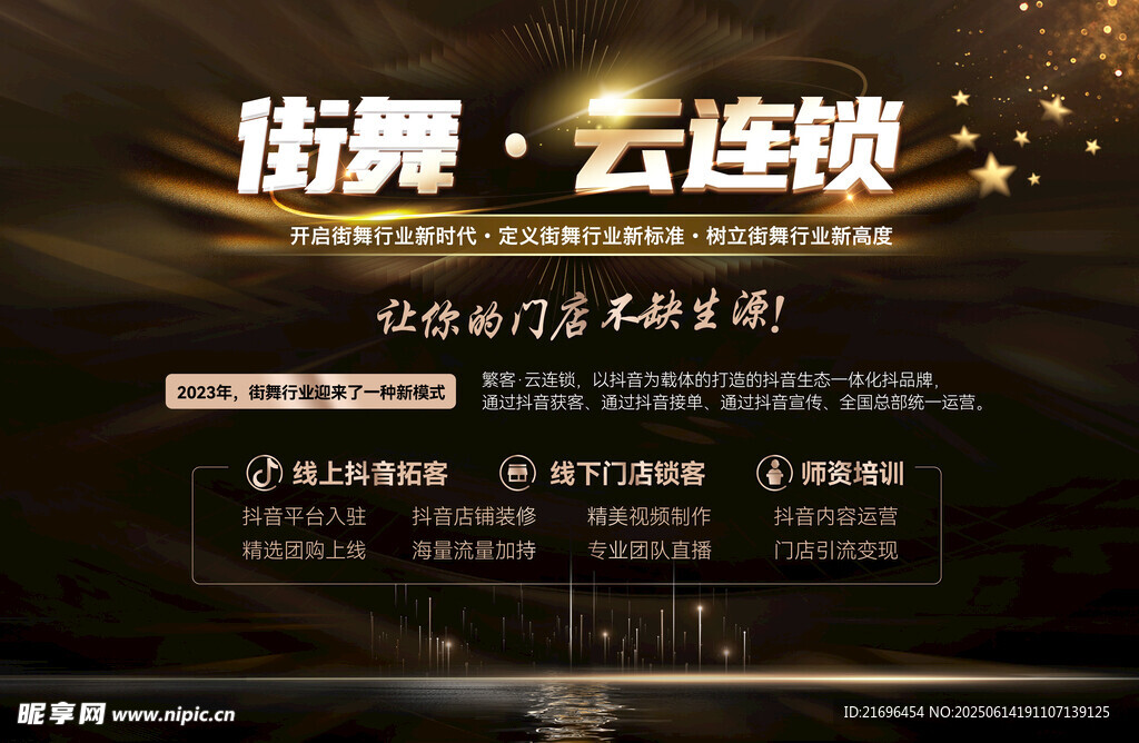 街舞云连锁宣传海报