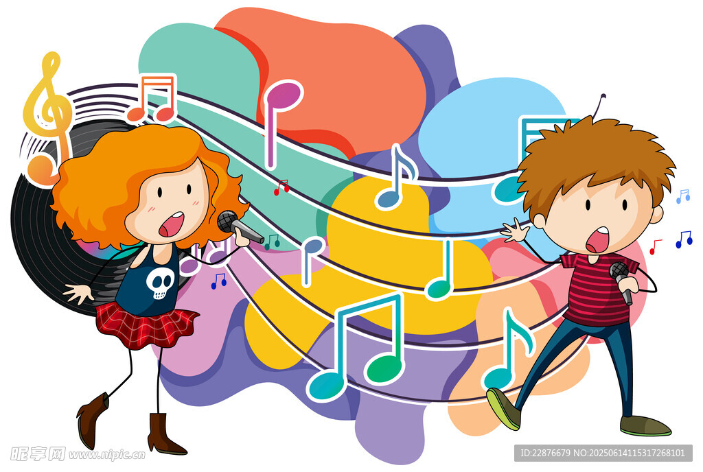儿童音乐插图