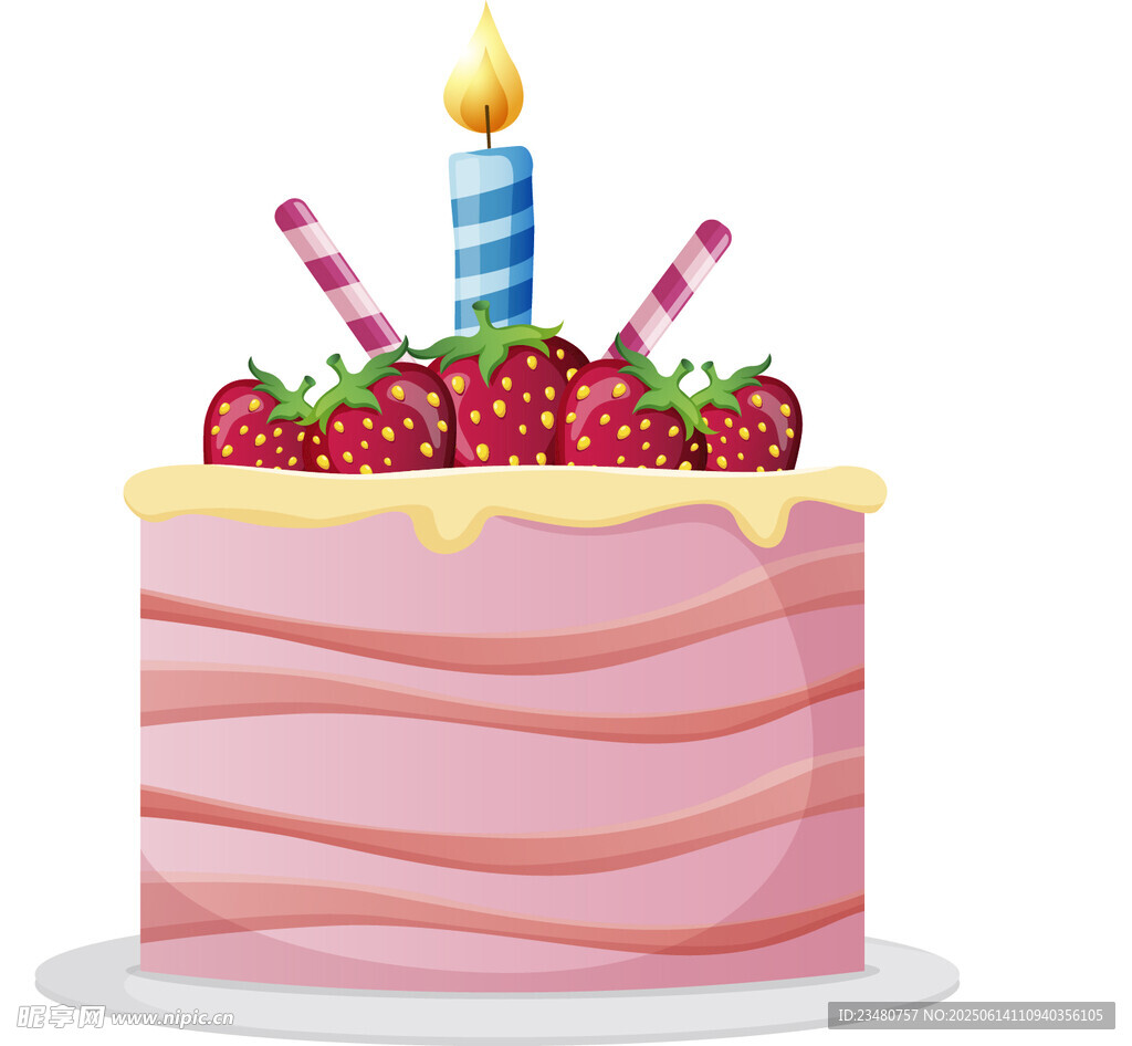 草莓生日蛋糕