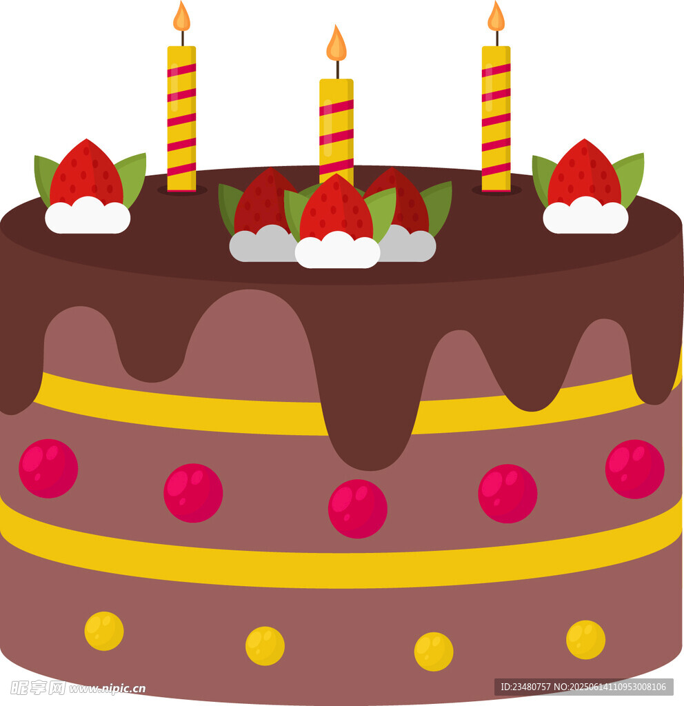 美味巧克力生日蛋糕