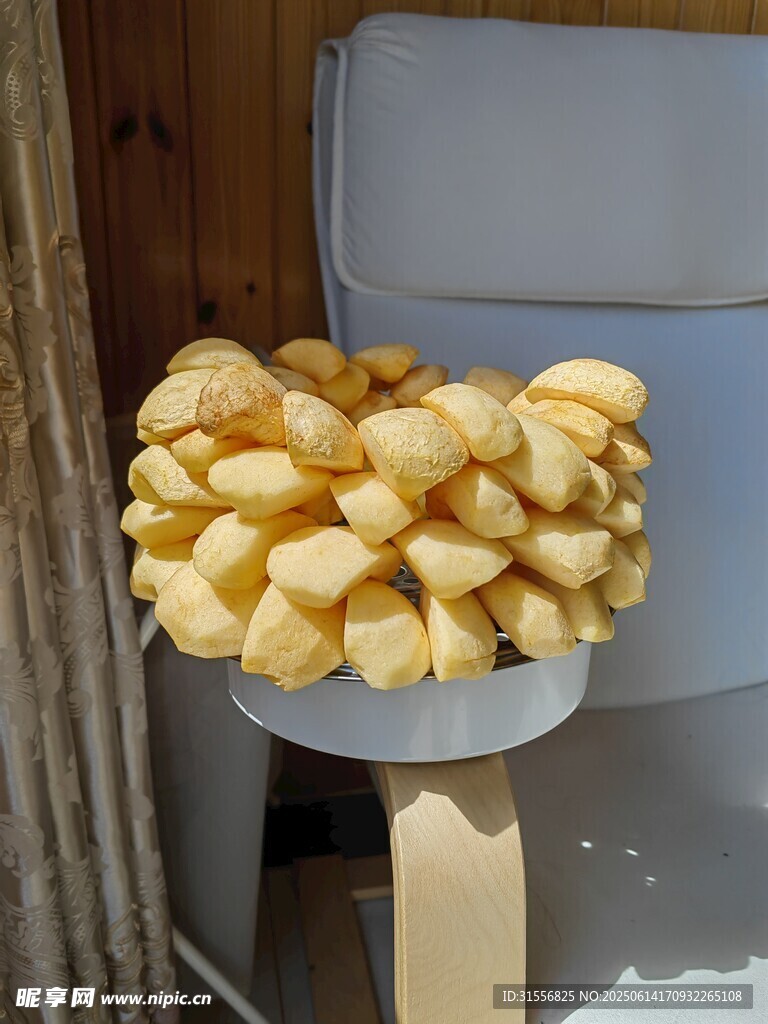 削皮苹果块
