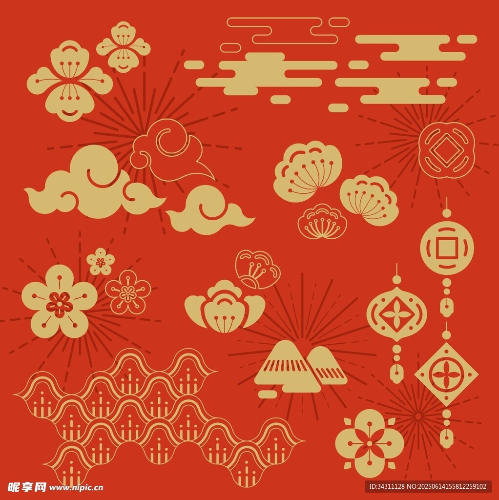 中式传统吉祥图案集合