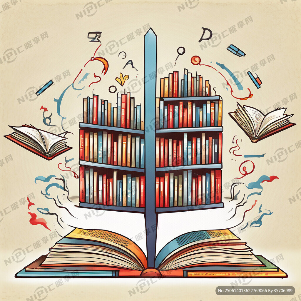 图书的演变卡通