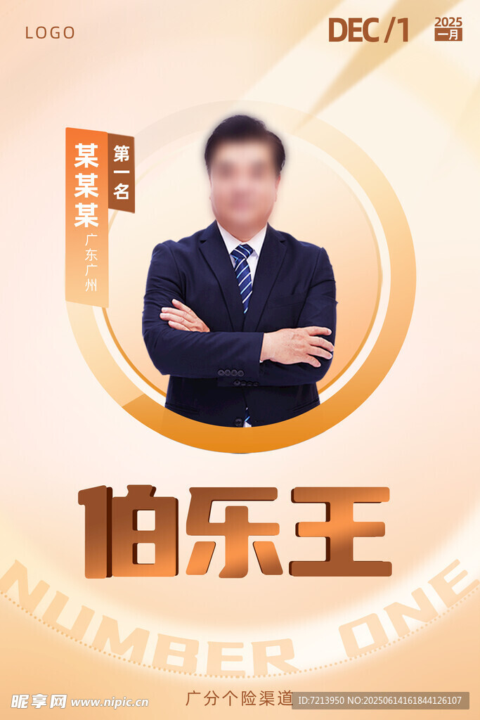 获奖人物海报