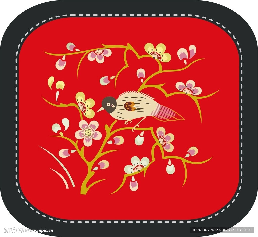 刺绣花鸟图