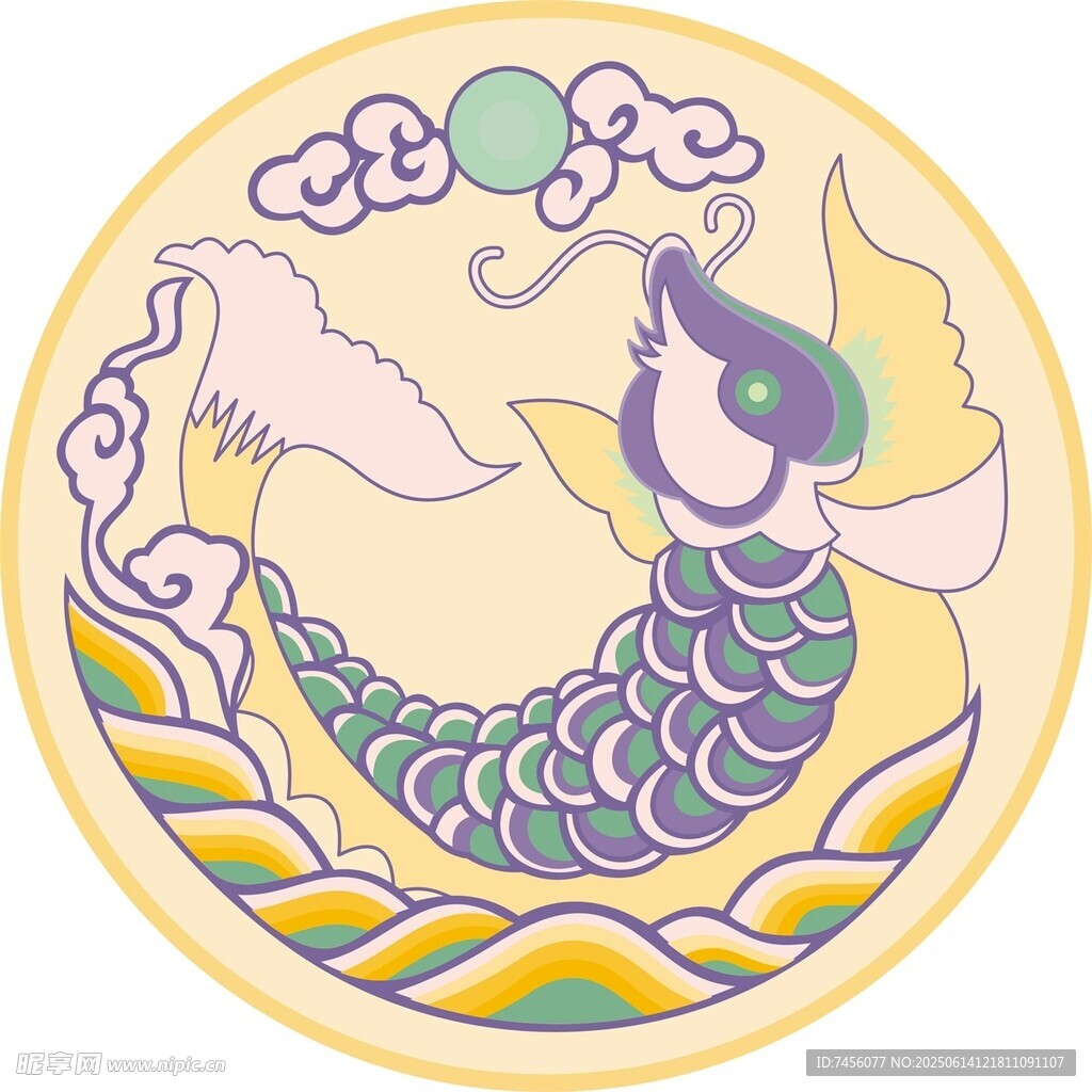 中式传统鱼纹吉祥图案