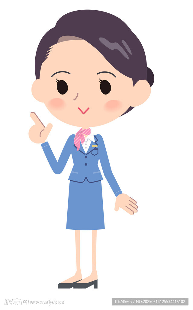 职业女性指引动作形象