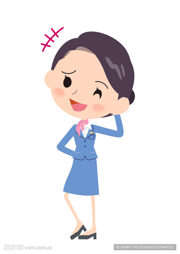 职业女性面露苦恼