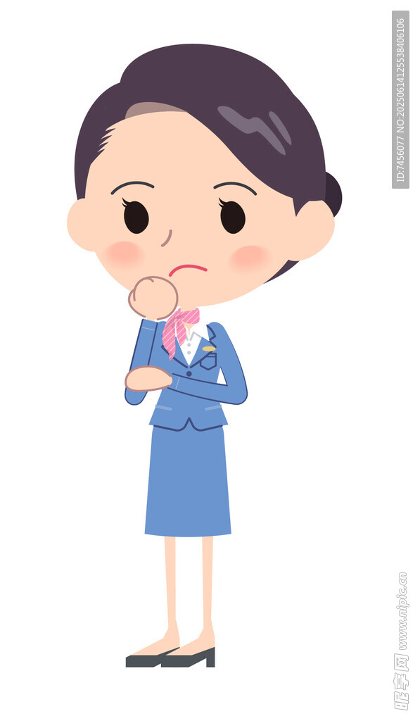 职业女性手持文件显忧虑
