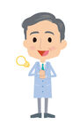 科学家手持试管做实验
