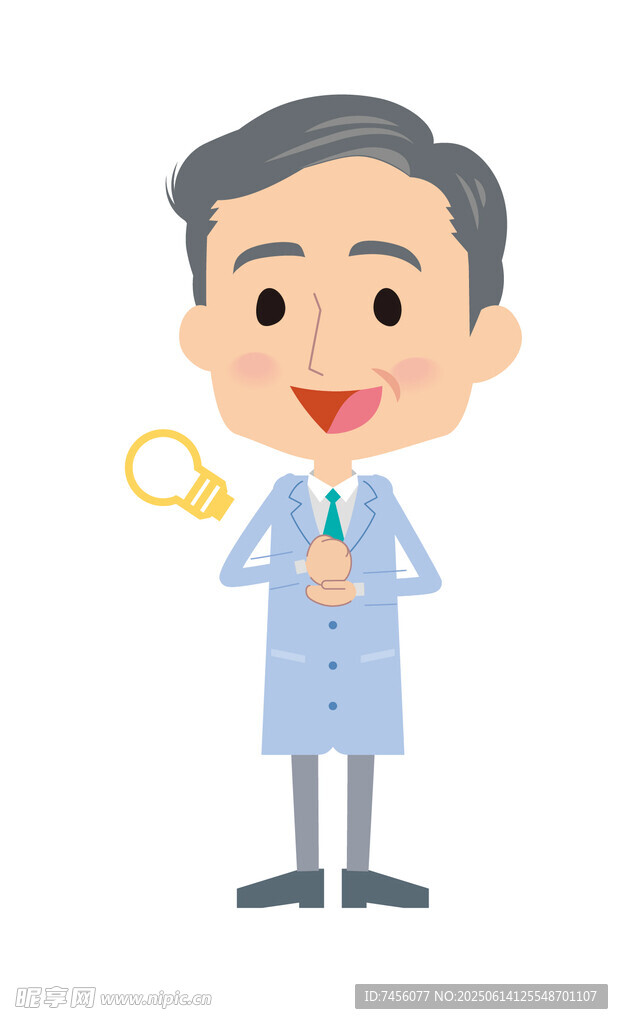 科学家手持试管做实验