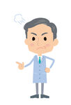 严肃医生指示动作形象图