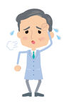 焦虑的商务男士