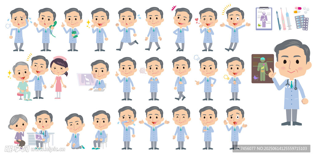 医生角色多样展示图
