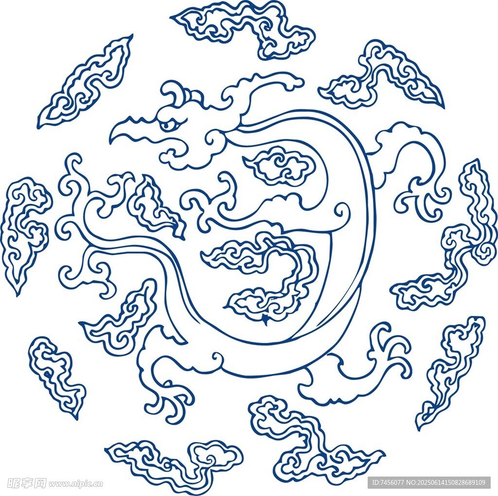 传统龙纹图案设计
