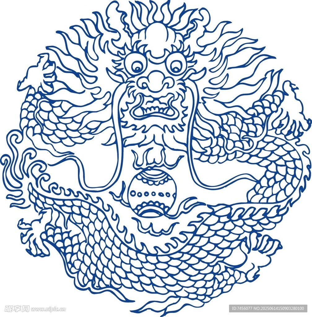 传统龙纹图案
