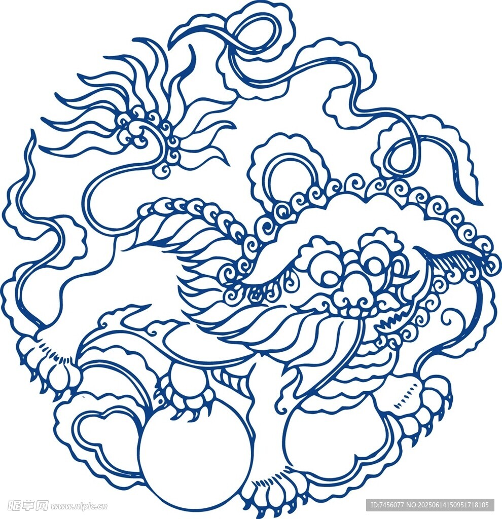 传统龙纹图案
