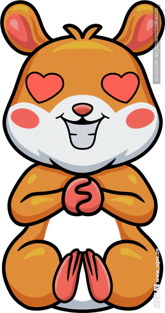 可爱爱心眼小松鼠