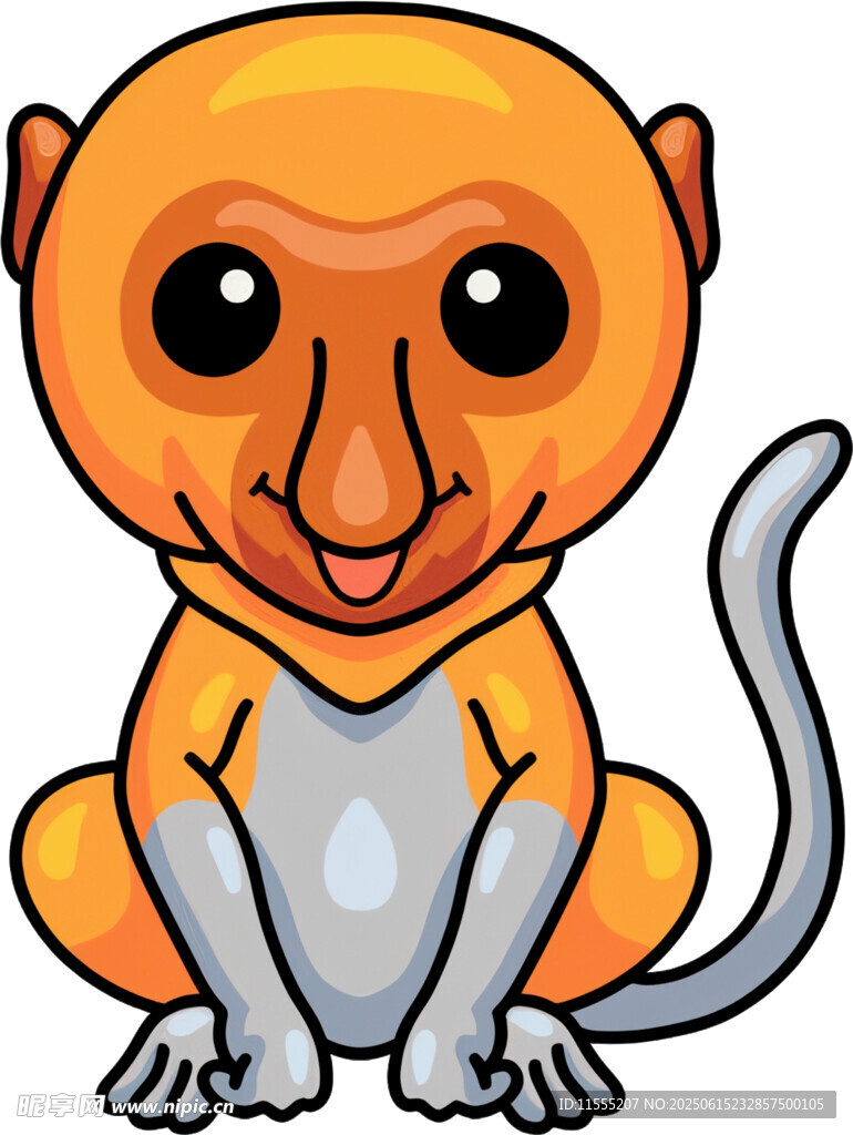 可爱卡通猴子形象