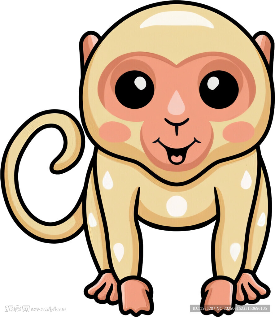 可爱小猴卡通形象