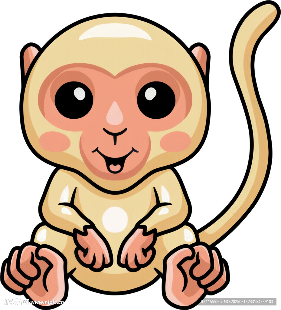 可爱小猴子卡通形象