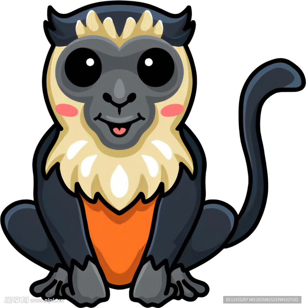 可爱卡通猴子形象
