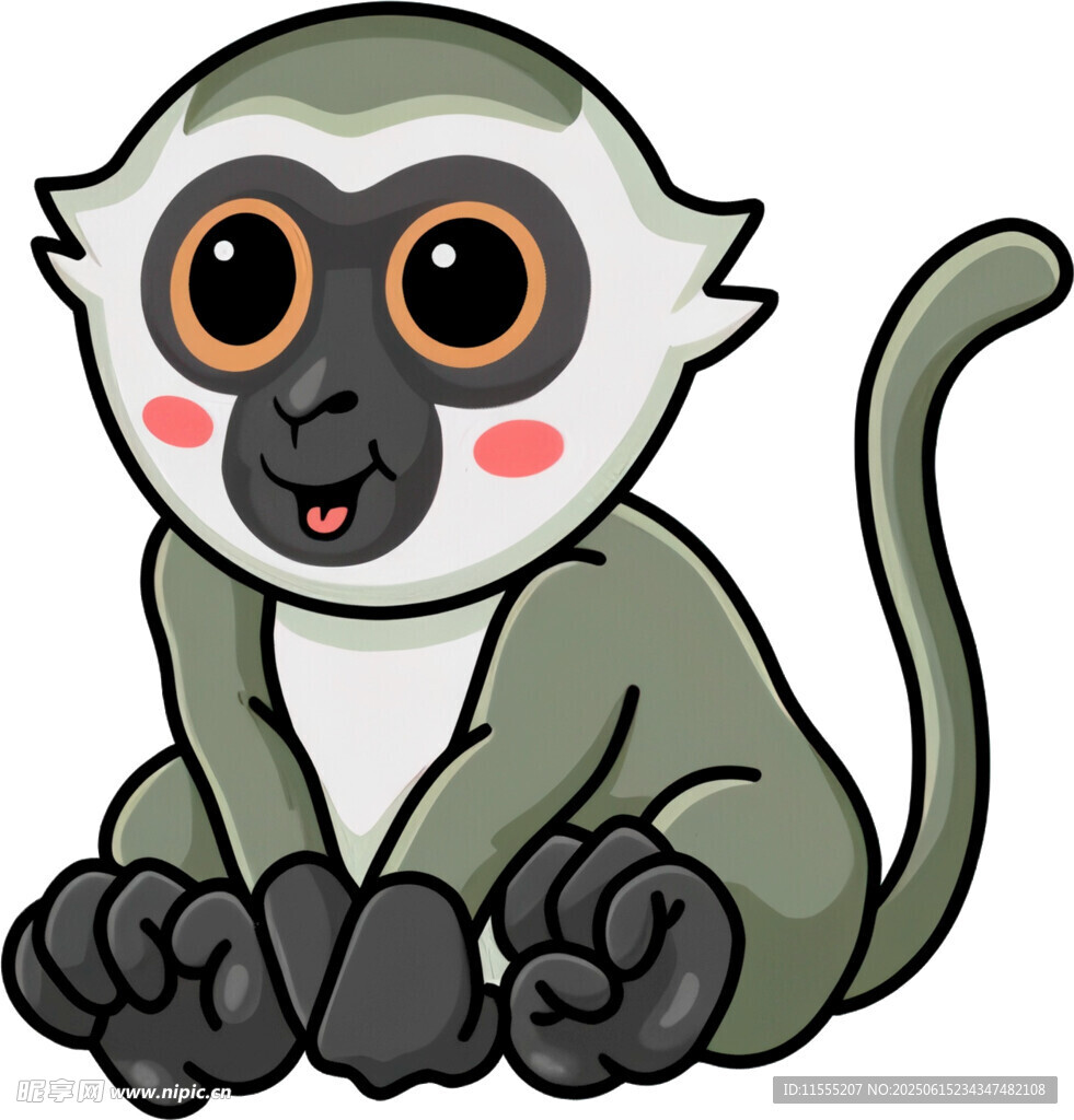 可爱小猴子卡通形象