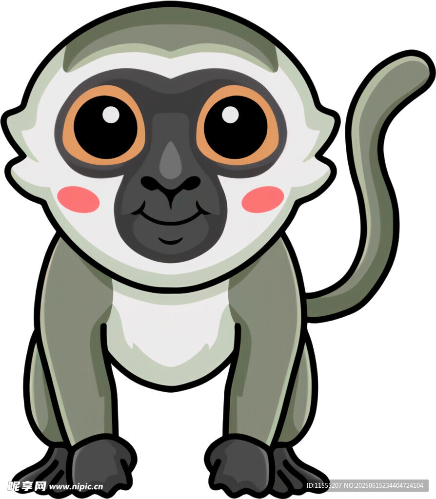 可爱卡通猴子形象