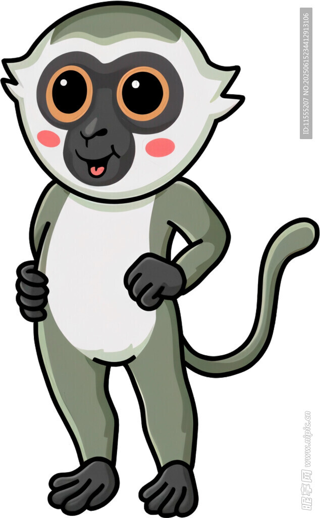 可爱猴子卡通形象
