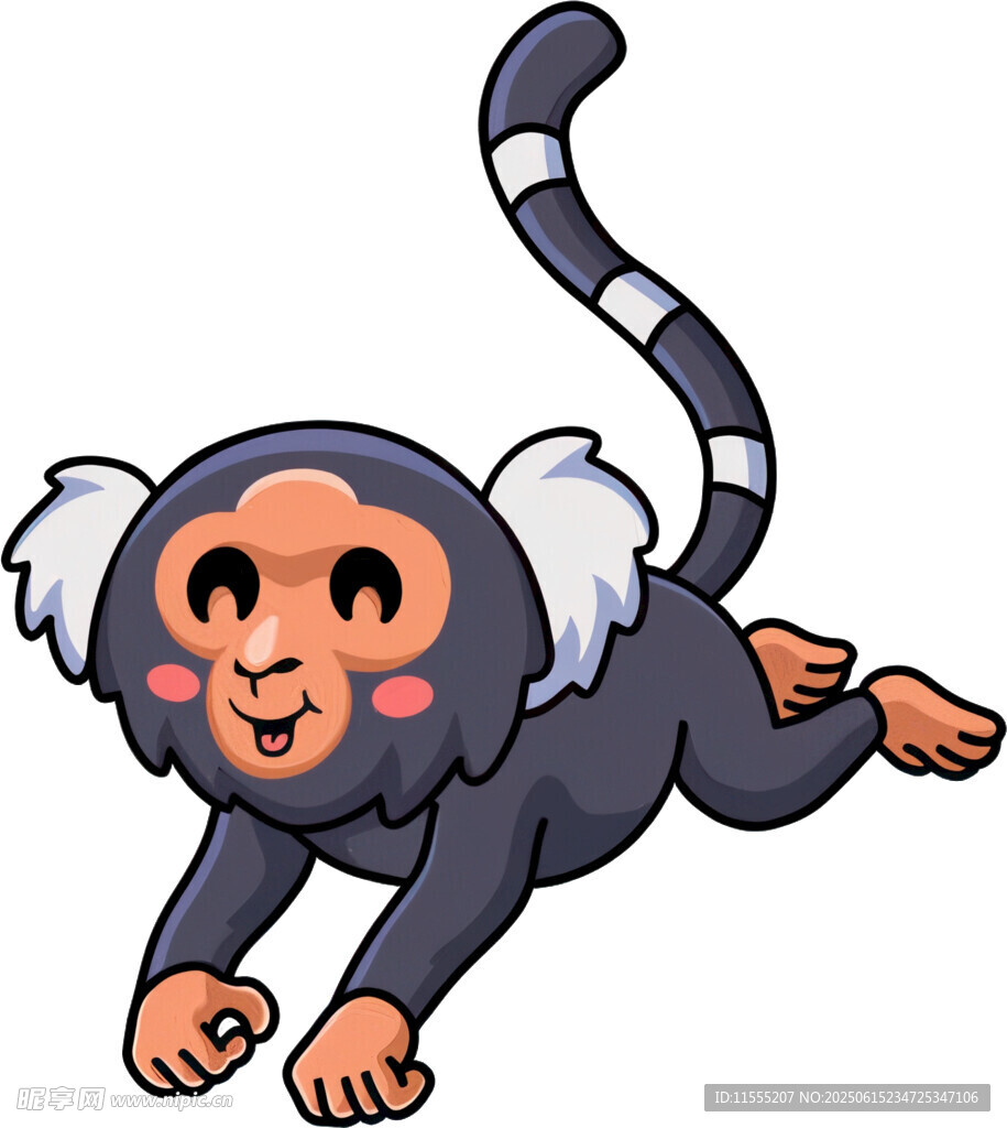 跳跃的可爱小猴