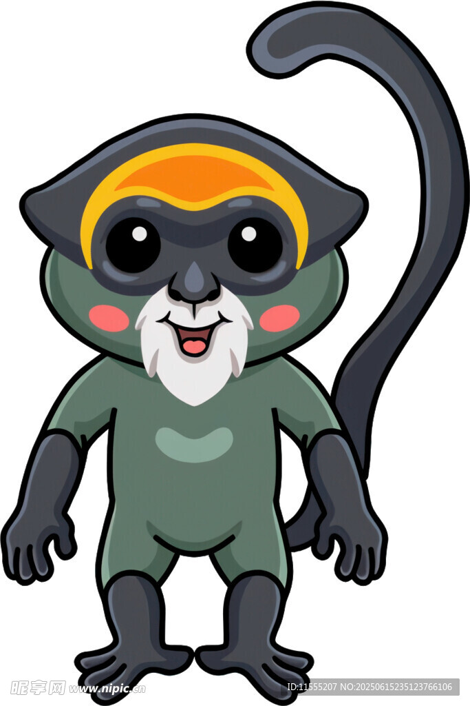 可爱卡通猴子形象