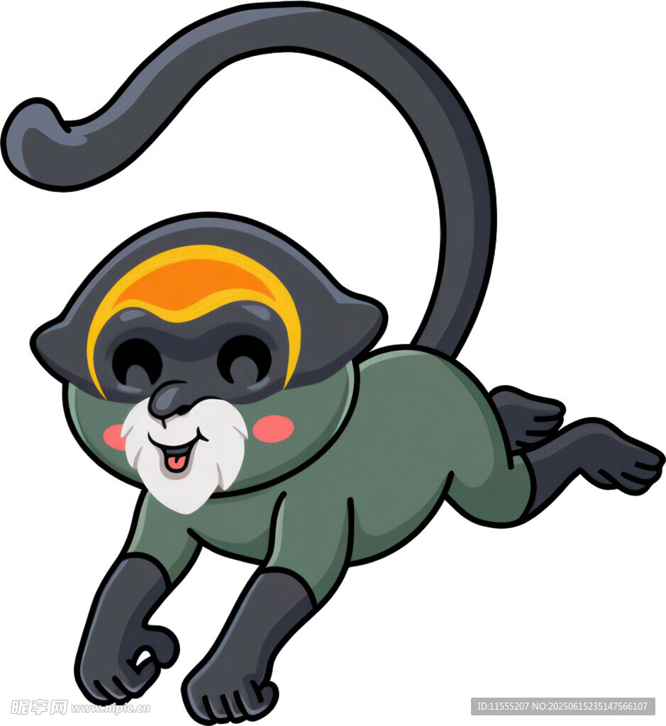 跳跃的可爱小猴
