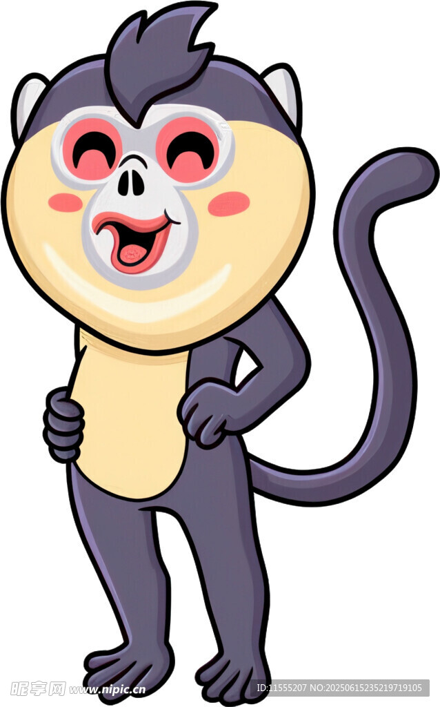 可爱猴子卡通形象
