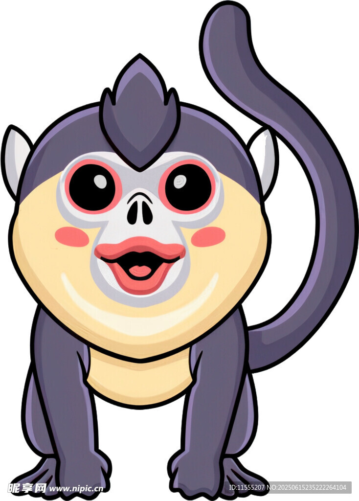 可爱卡通小猴形象