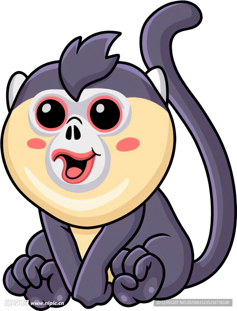 可爱卡通小猴子