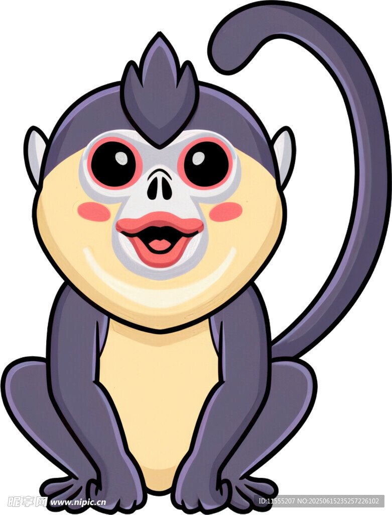 可爱卡通猴子形象