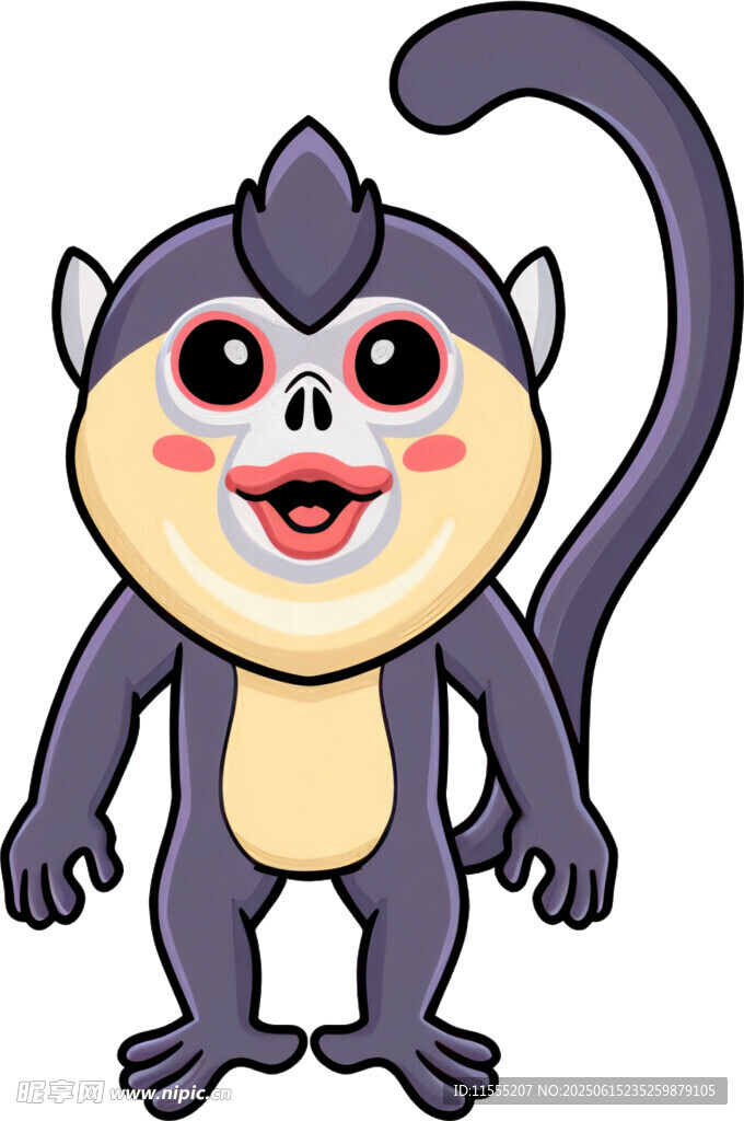 可爱卡通猴子形象
