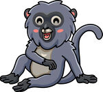 可爱猴子卡通形象