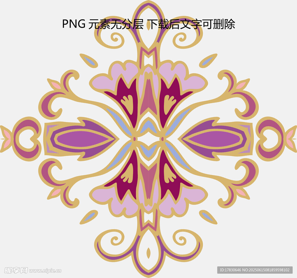 精美对称花纹图案设计