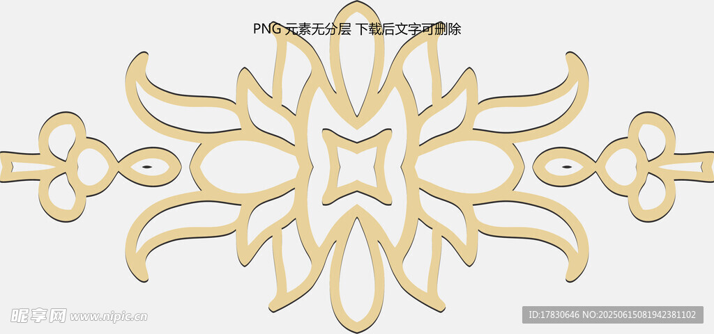 金色花纹装饰图案