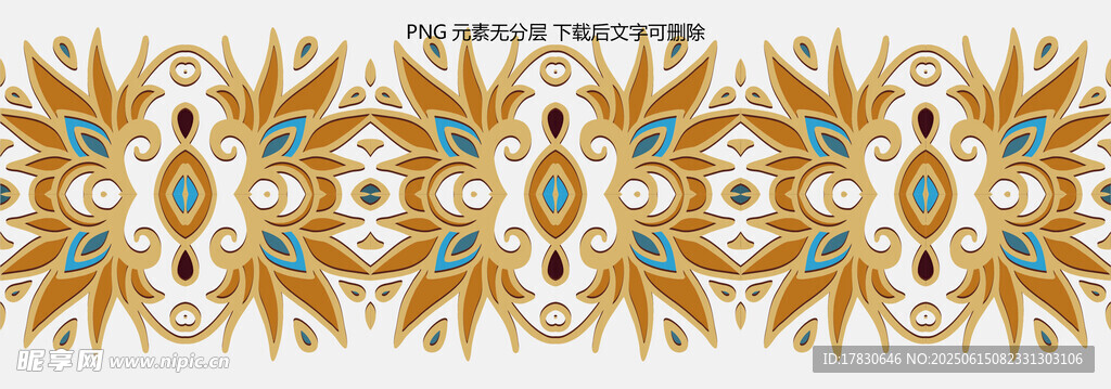 精美复古花纹图案设计