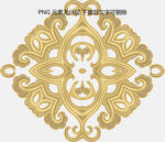 金色华丽对称花纹图案