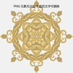 金色中式古典花纹图案