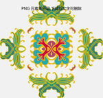 中式传统花卉纹样图案