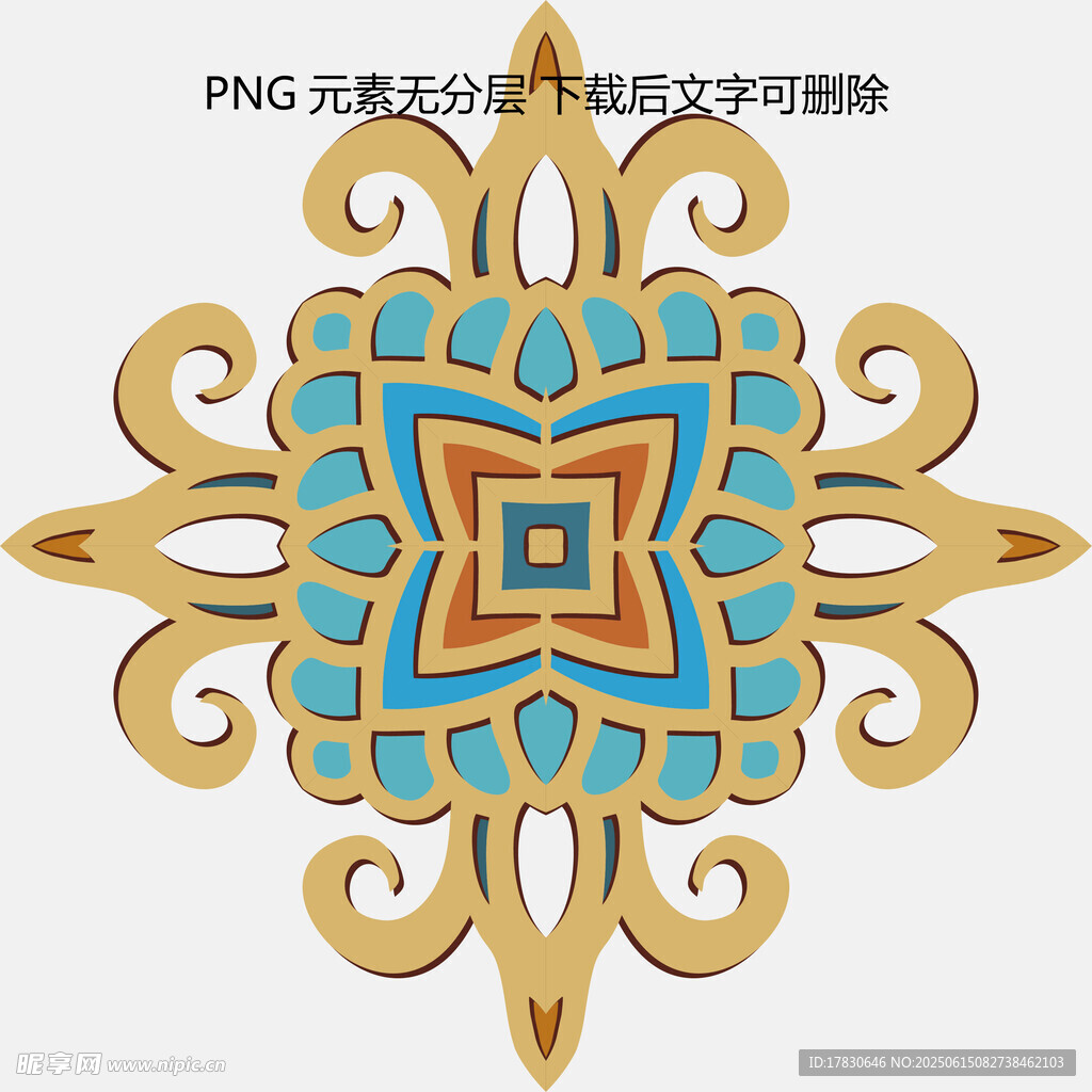 中式复古花纹装饰图案